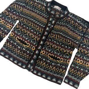 The Alpaca Connection Cardigan  Sweater Button Up Crewneck Women's Sz: S